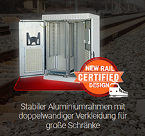 Rail certified trackside cabinet Outdoor Modular